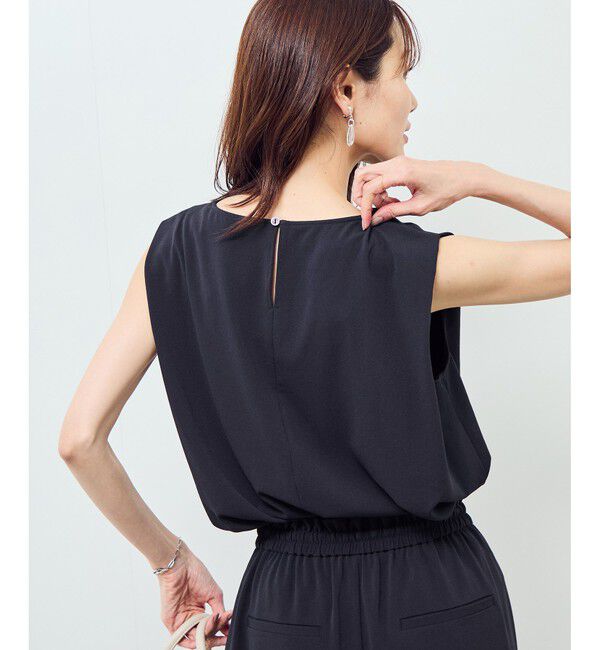 Rope&rsquo;Picnic「ジョーゼット肩タックブラウス/セットアップ対応」|シャツ・ブラウス|