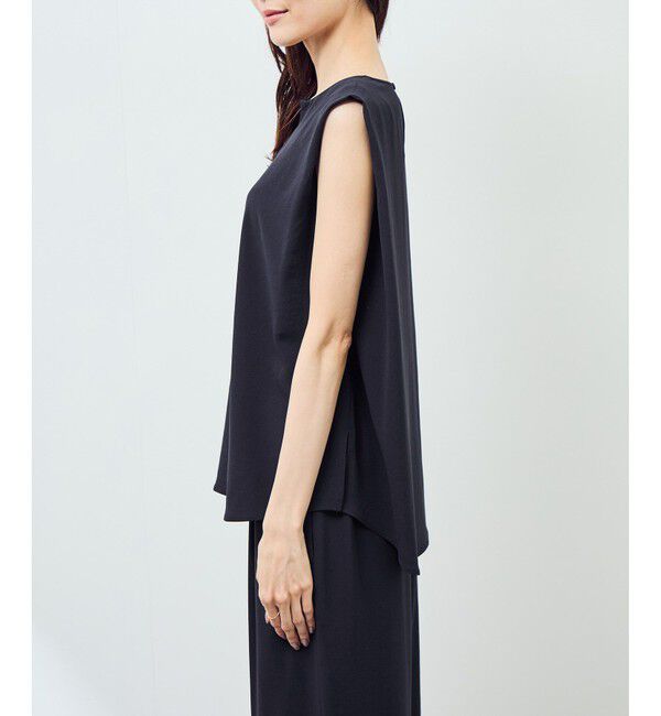 Rope&rsquo;Picnic「ジョーゼット肩タックブラウス/セットアップ対応」|シャツ・ブラウス|