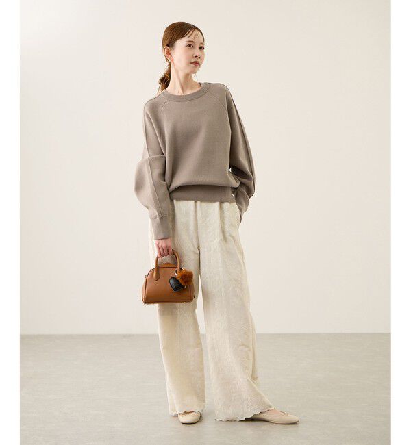 Rope&rsquo;Picnic「スウェットライクニットプルオーバー」|ニット・セーター|