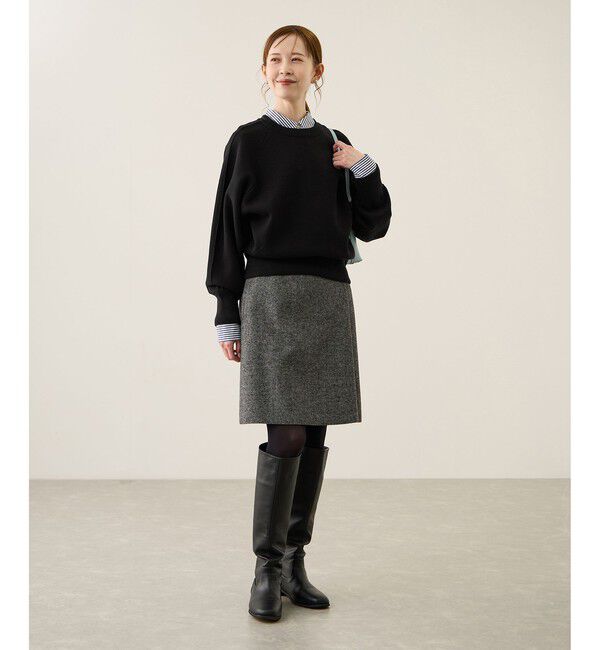 Rope&rsquo;Picnic「スウェットライクニットプルオーバー」|ニット・セーター|