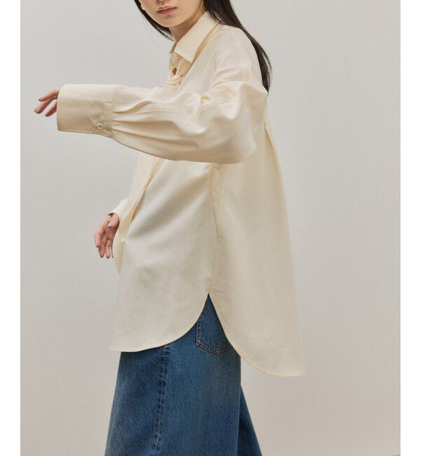 ADAM ET ROPE'「【サステナブル】ボウタイシャツ」|シャツ・ブラウス|