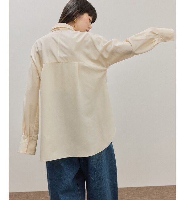 ADAM ET ROPE'「【サステナブル】ボウタイシャツ」|シャツ・ブラウス|