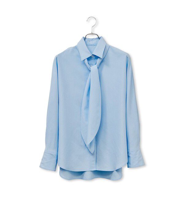 ADAM ET ROPE'「【サステナブル】ボウタイシャツ」|シャツ・ブラウス|