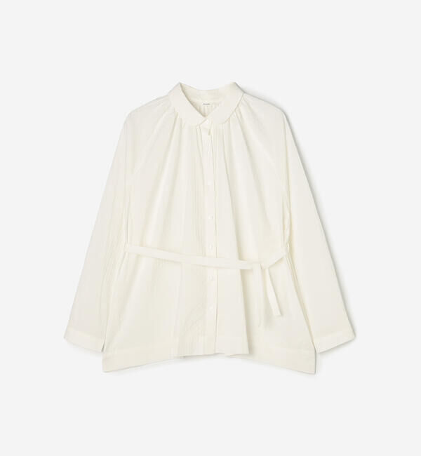  「eunoia | ラウンドカラー ブラウス WOMEN」|シャツ・ブラウス|