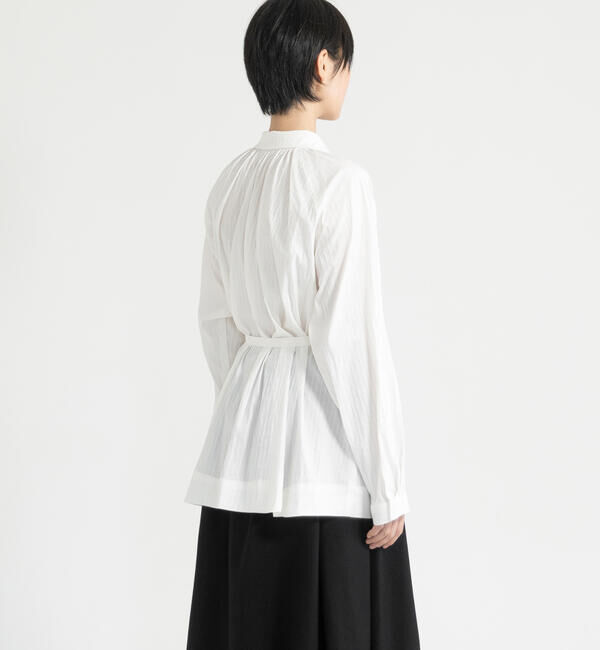  「eunoia | ラウンドカラー ブラウス WOMEN」|シャツ・ブラウス|