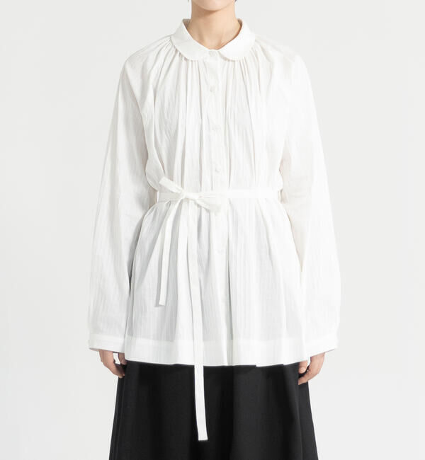  「eunoia | ラウンドカラー ブラウス WOMEN」|シャツ・ブラウス|