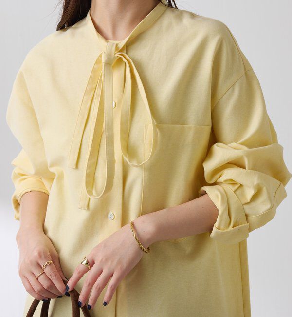  「ナローボウタイオーバーシャツ」|シャツ・ブラウス|