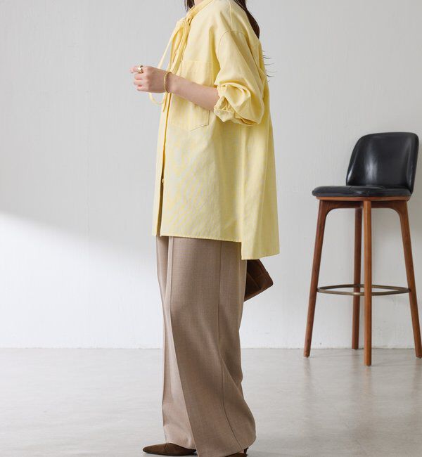 「ナローボウタイオーバーシャツ」|シャツ・ブラウス|