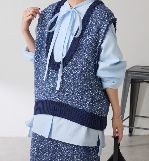  「ナローボウタイオーバーシャツ」|シャツ・ブラウス|