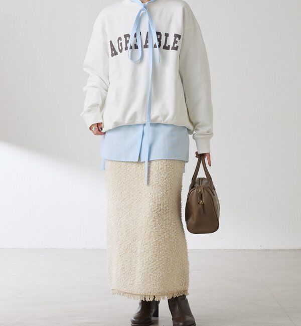  「ナローボウタイオーバーシャツ」|シャツ・ブラウス|