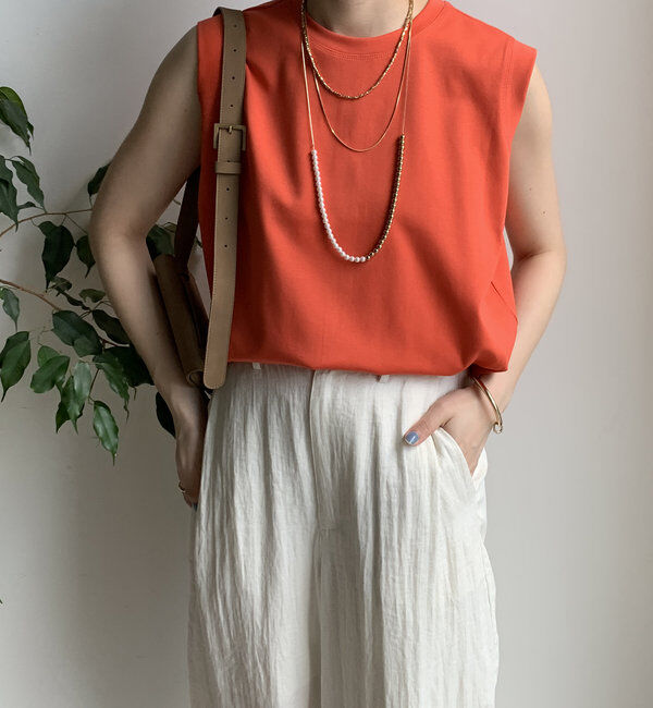  「裾切替タンクプルオーバー」|Tシャツ・カットソー|