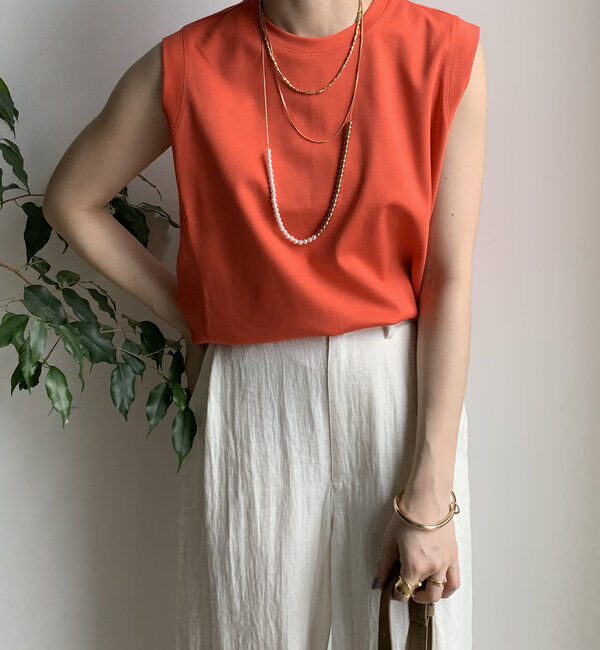  「裾切替タンクプルオーバー」|Tシャツ・カットソー|