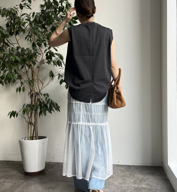  「裾切替タンクプルオーバー」|Tシャツ・カットソー|