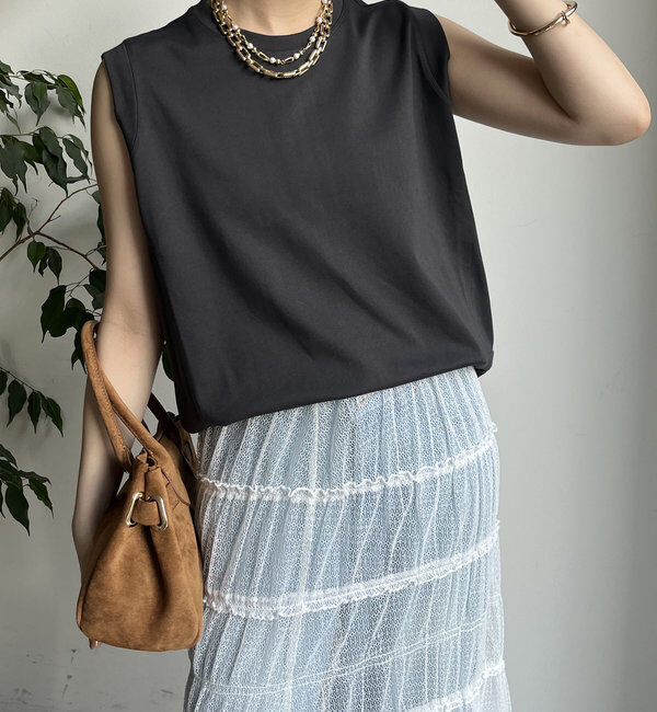  「裾切替タンクプルオーバー」|Tシャツ・カットソー|