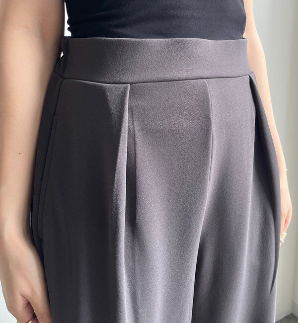  「カットジョーゼットバレルパンツ」|チノ|