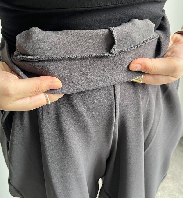  「カットジョーゼットバレルパンツ」|チノ|