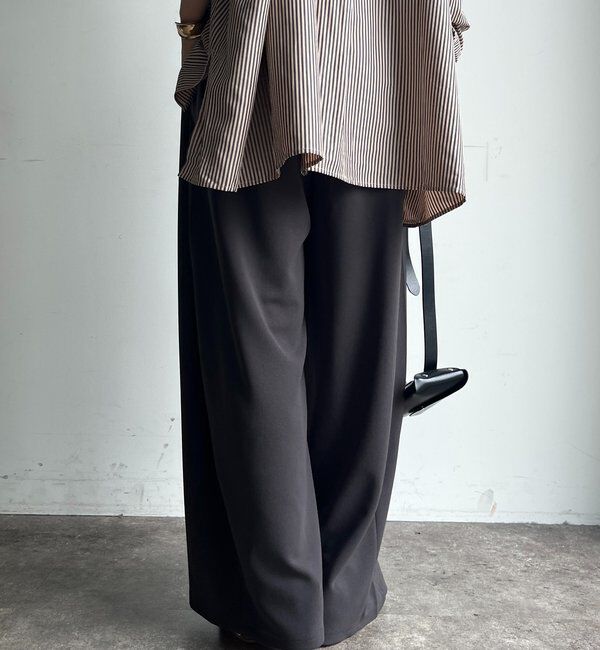  「カットジョーゼットバレルパンツ」|チノ|