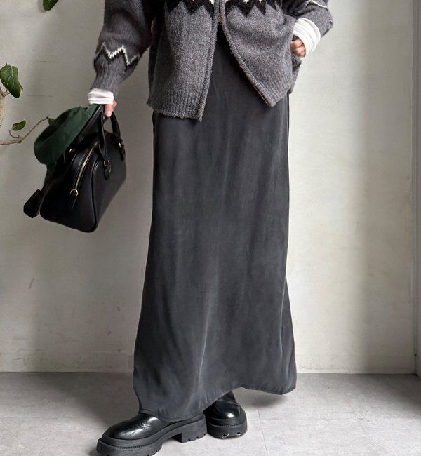  「サテンストレートスカート」|スカート|