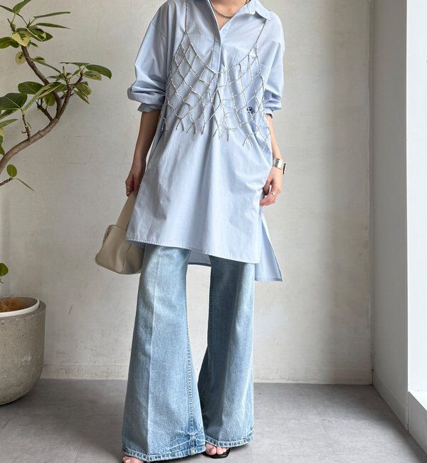  「【WEB限定】前後2WAYビーズビスチェ」|シャツ・ブラウス|