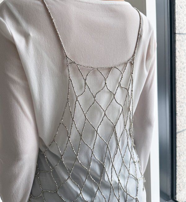  「【WEB限定】前後2WAYビーズビスチェ」|シャツ・ブラウス|