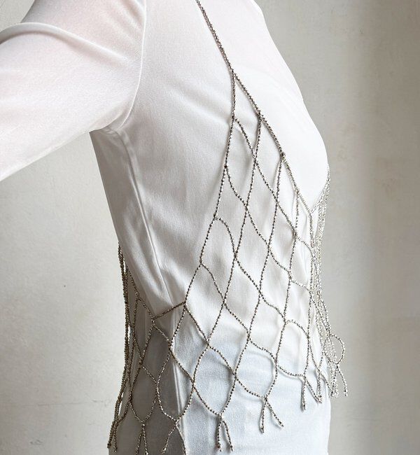  「【WEB限定】前後2WAYビーズビスチェ」|シャツ・ブラウス|