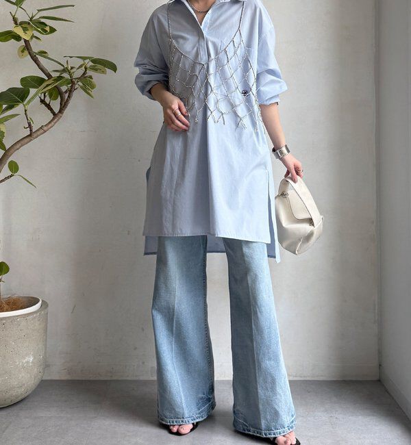  「【WEB限定】前後2WAYビーズビスチェ」|シャツ・ブラウス|