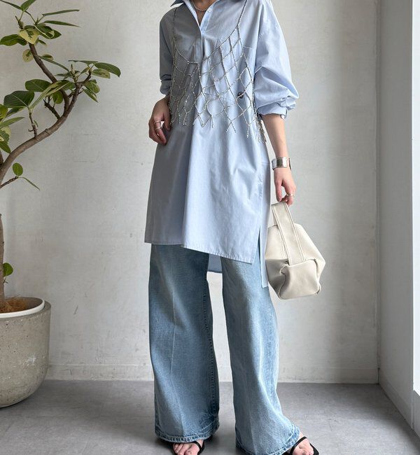  「【WEB限定】前後2WAYビーズビスチェ」|シャツ・ブラウス|