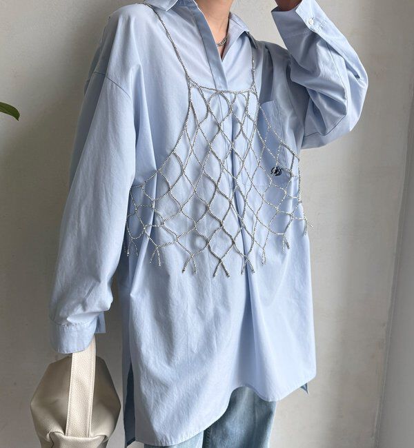  「【WEB限定】前後2WAYビーズビスチェ」|シャツ・ブラウス|