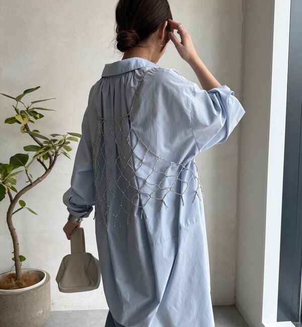  「【WEB限定】前後2WAYビーズビスチェ」|シャツ・ブラウス|