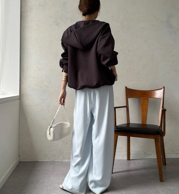  「【WEB限定】パール＋ロゴジップパーカー」|Tシャツ・カットソー|