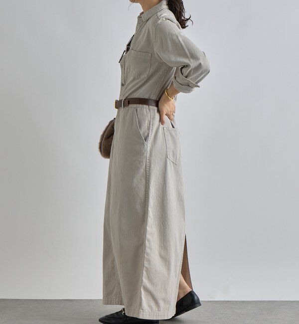  「【MONN&times;Yoshiiiiii】デニムシャツワンピース」|ワンピース|