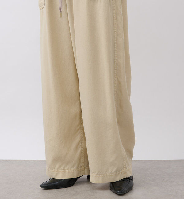  「【セットアップ可能】ガーメントダイワイドパンツ」|チノ|