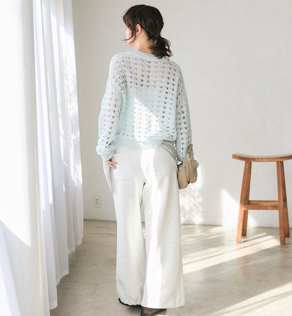  「予約【夏まで使える】透かし編みカーディガン」|カーディガン|