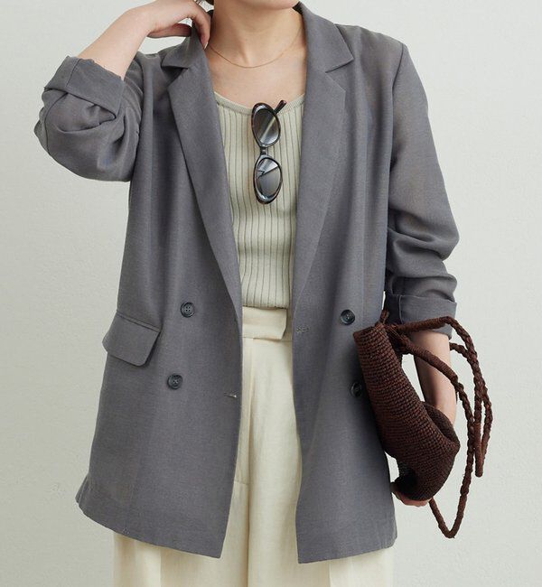  「【WEB限定】【サイズ展開あり】メッシュジャケット」|テーラードジャケット|