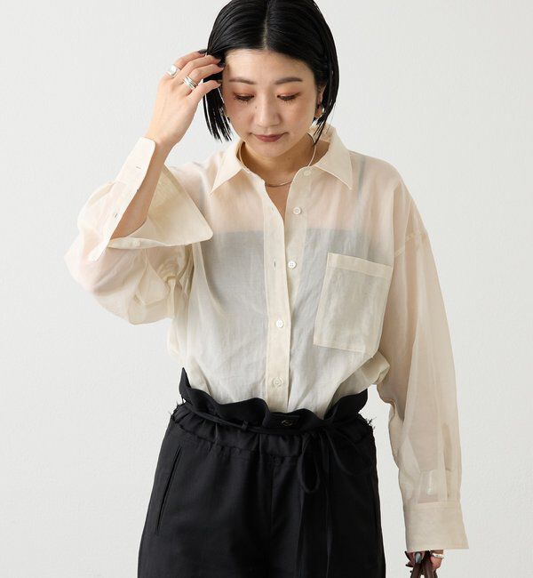  「シアーオーバーシャツ」|シャツ・ブラウス|
