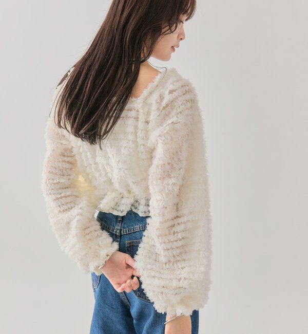  「スクエアフリンジ ブラウス」|シャツ・ブラウス|