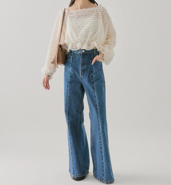  「スクエアフリンジ ブラウス」|シャツ・ブラウス|