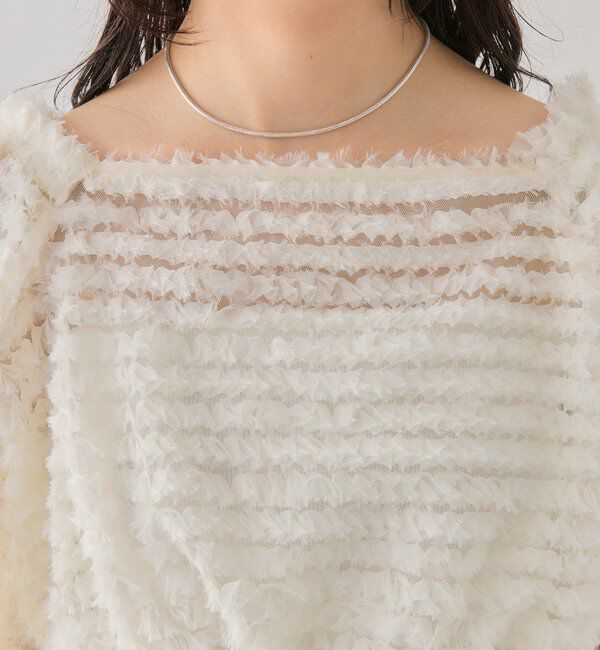  「スクエアフリンジ ブラウス」|シャツ・ブラウス|