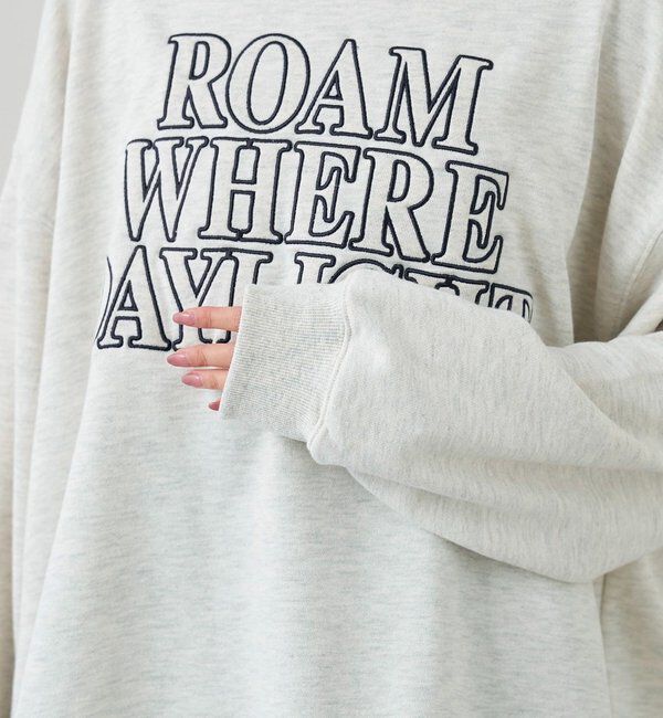  「アップリケロゴスウェット」|パーカー|