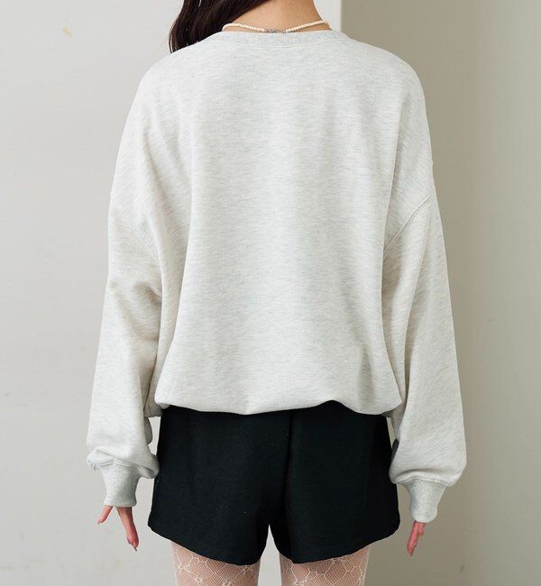  「アップリケロゴスウェット」|パーカー|