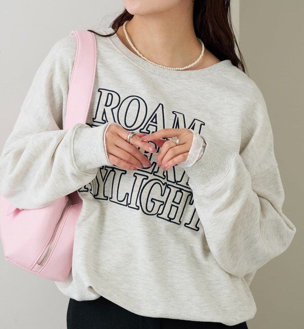  「アップリケロゴスウェット」|パーカー|