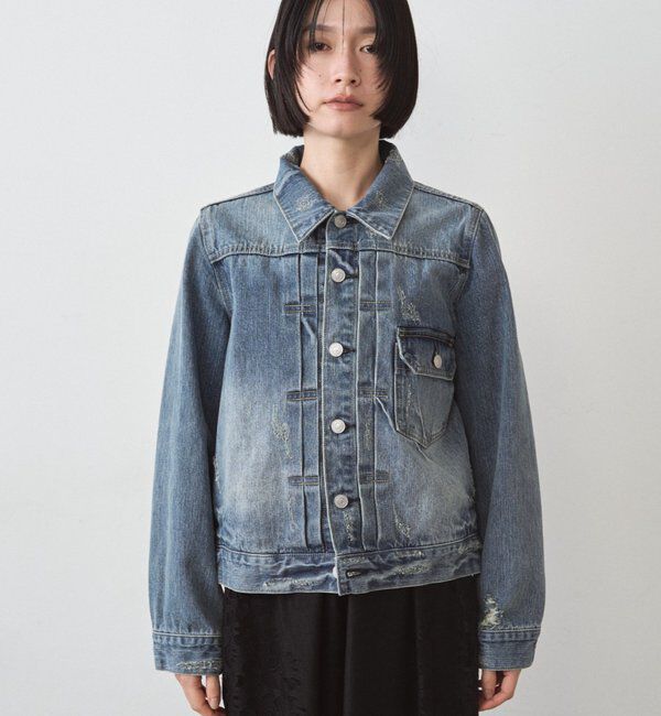  「ヴィンテージライクデニムジャケット」|ベスト・ジレ|