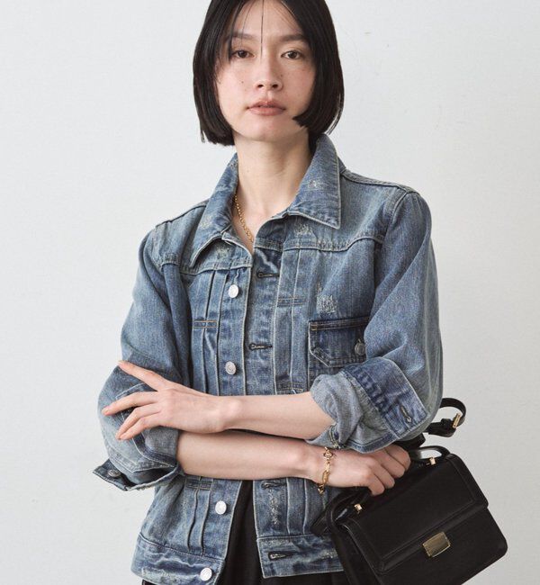  「ヴィンテージライクデニムジャケット」|ベスト・ジレ|