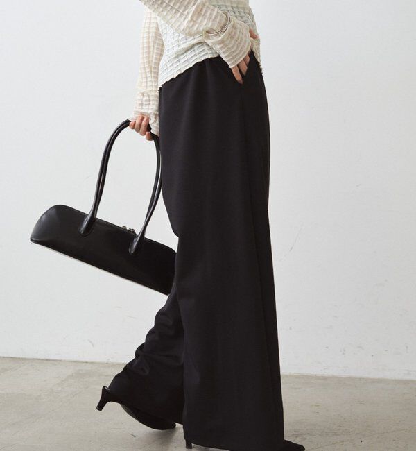  「【＠ld_risaコラボ】ジャージータックワイドパンツ」|チノ|