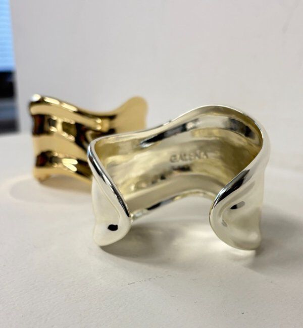  「【GALENA/ガレナ】ワイドウェーブバングル」|リング|