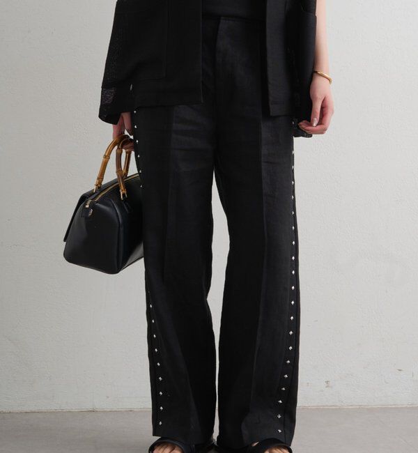  「リネンスタッズパンツ」|チノ|