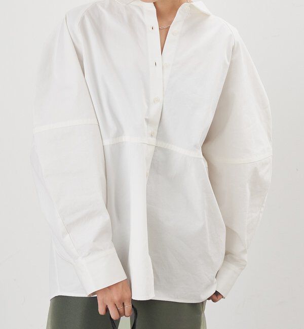  「コットンバレルシャツ」|シャツ・ブラウス|ホワイト