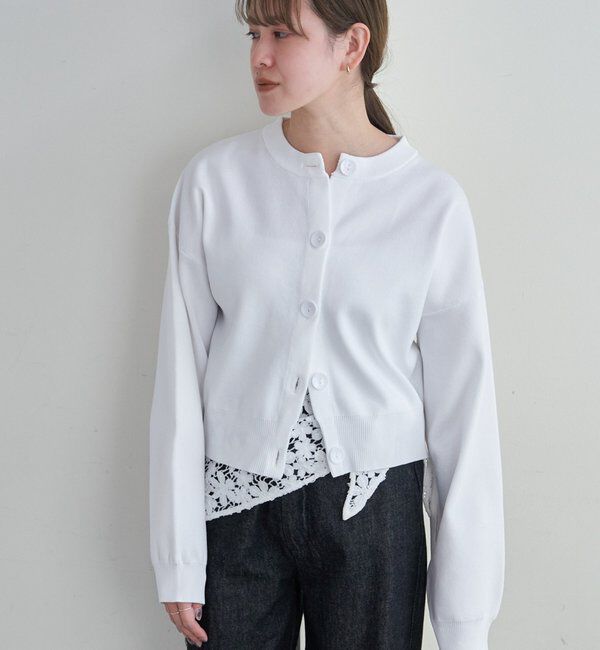  「【26SS予約】ソフトニットカーディガン」|カーディガン|ホワイト