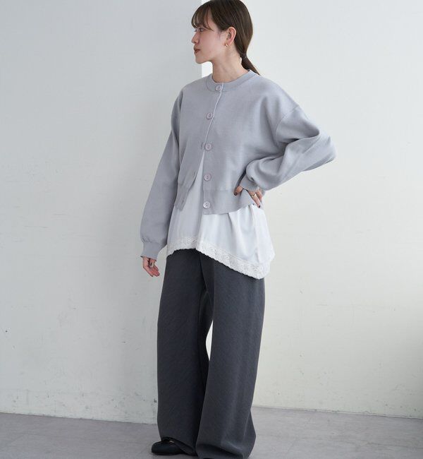  「【26SS予約】ソフトニットカーディガン」|カーディガン|