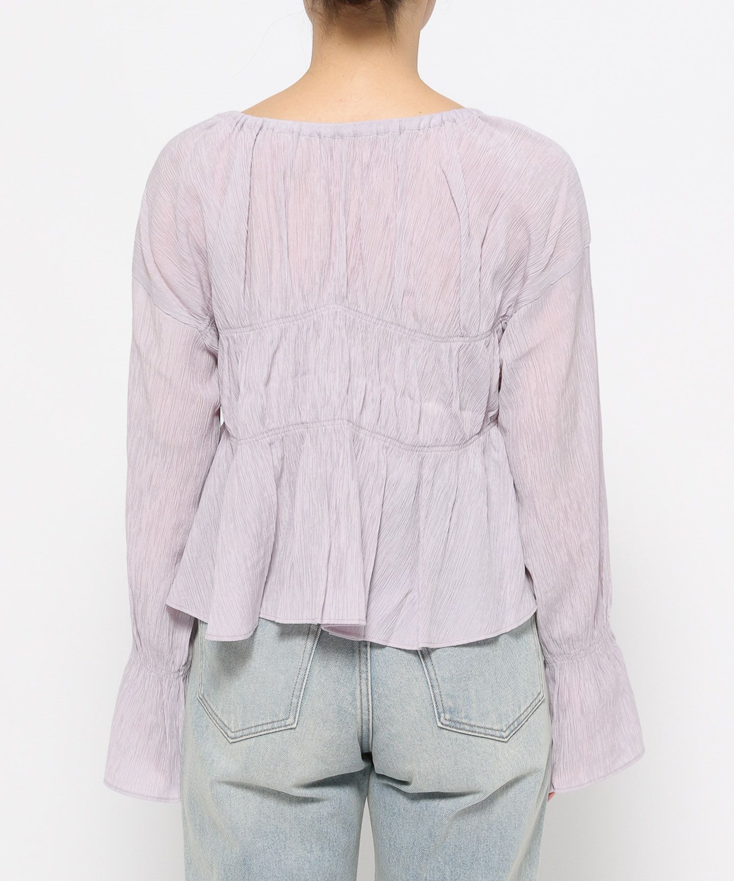 LOWRYS FARM「ヨウリュウシャーリングショートブラウス」|シャツ・ブラウス|